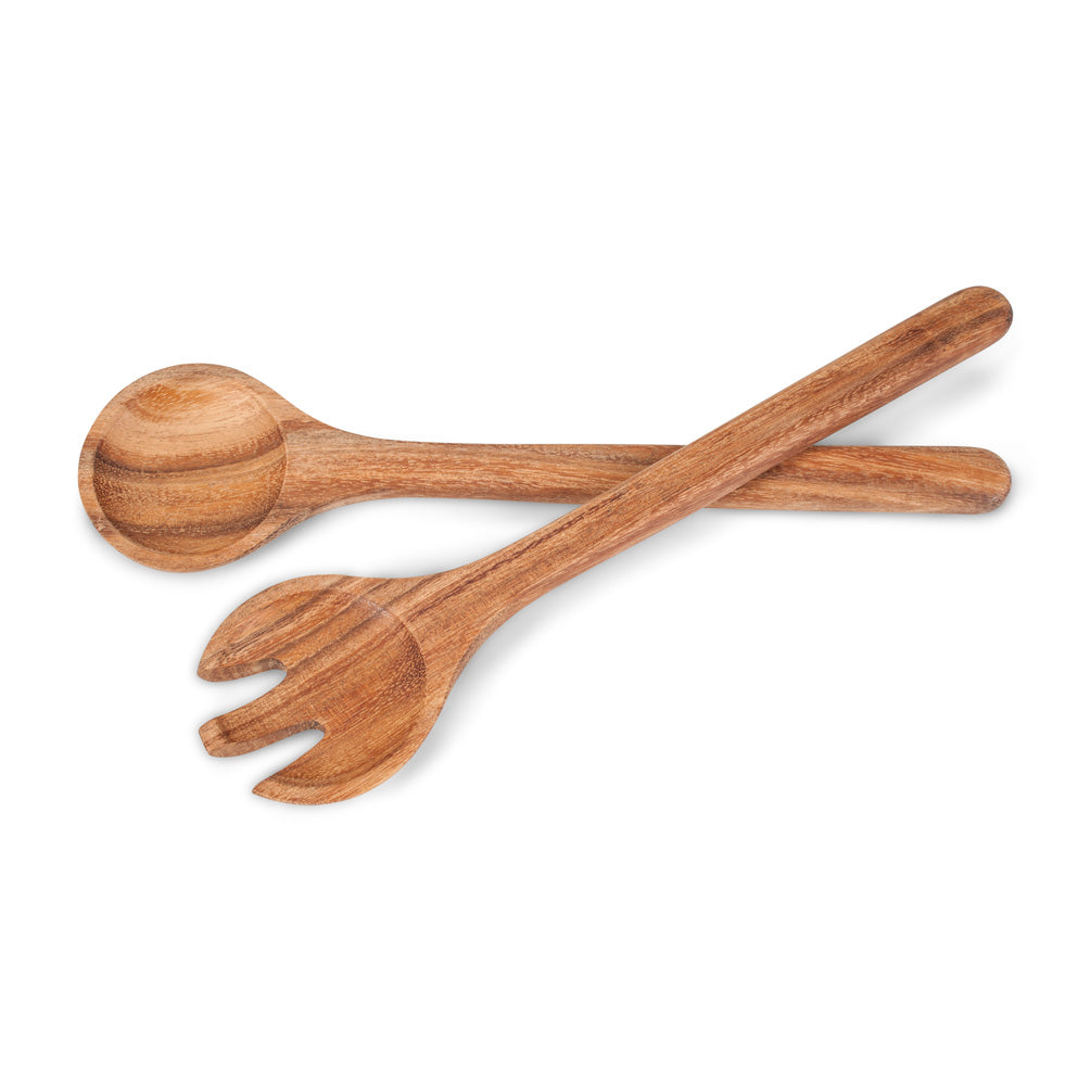 Natural Salad Servers 13"