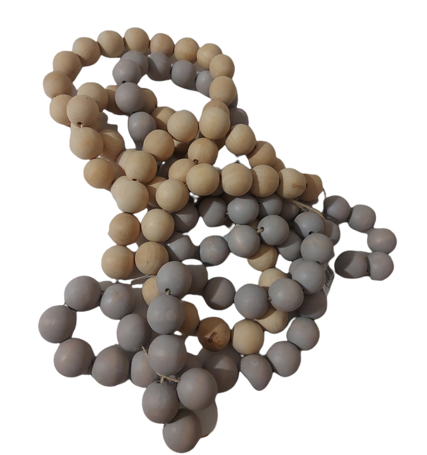 Wooden Bead Garland-round beads