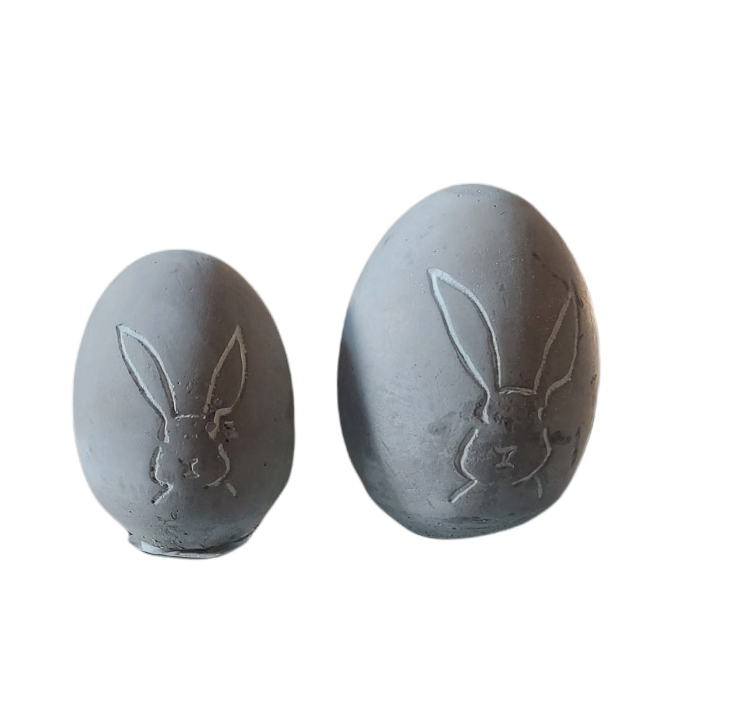 Etched Bunny Egg-Small