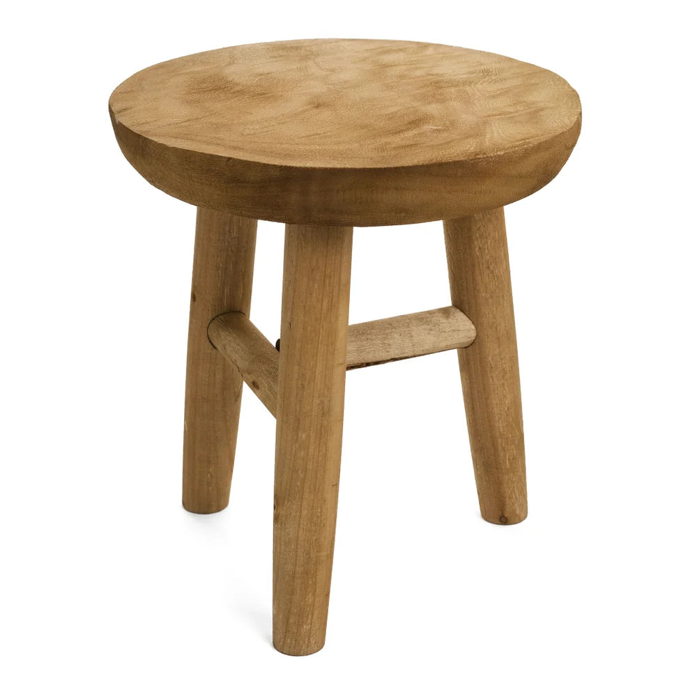 Stool, natural wood