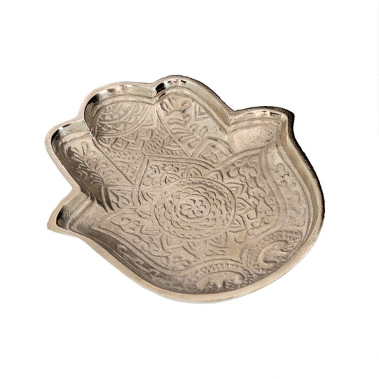 Hasma Hand Silver Tray