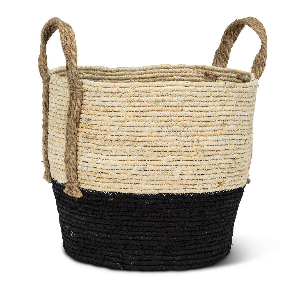 Round Baskets with Jute Handles