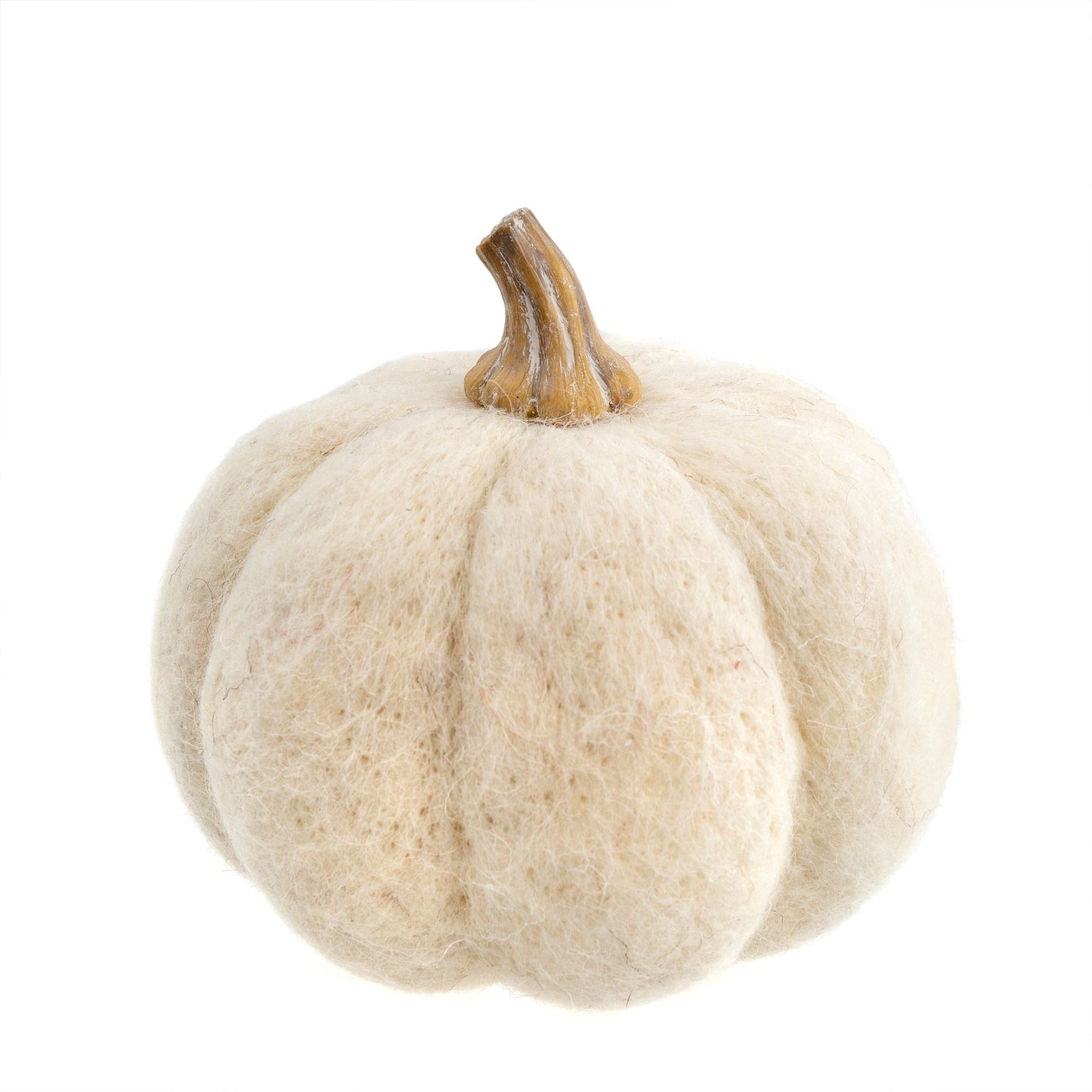 Felt Pumpkin White