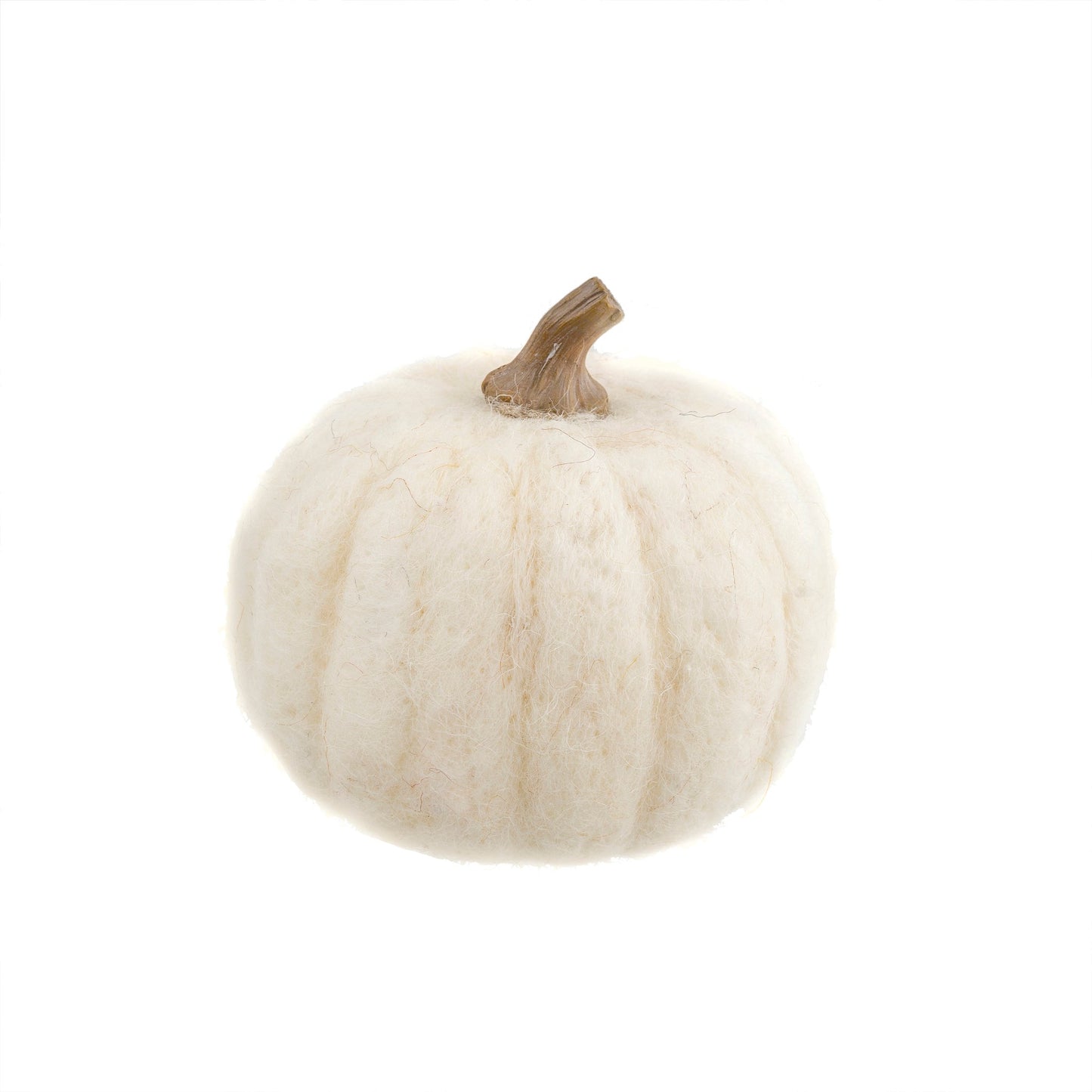 Felt Pumpkin White