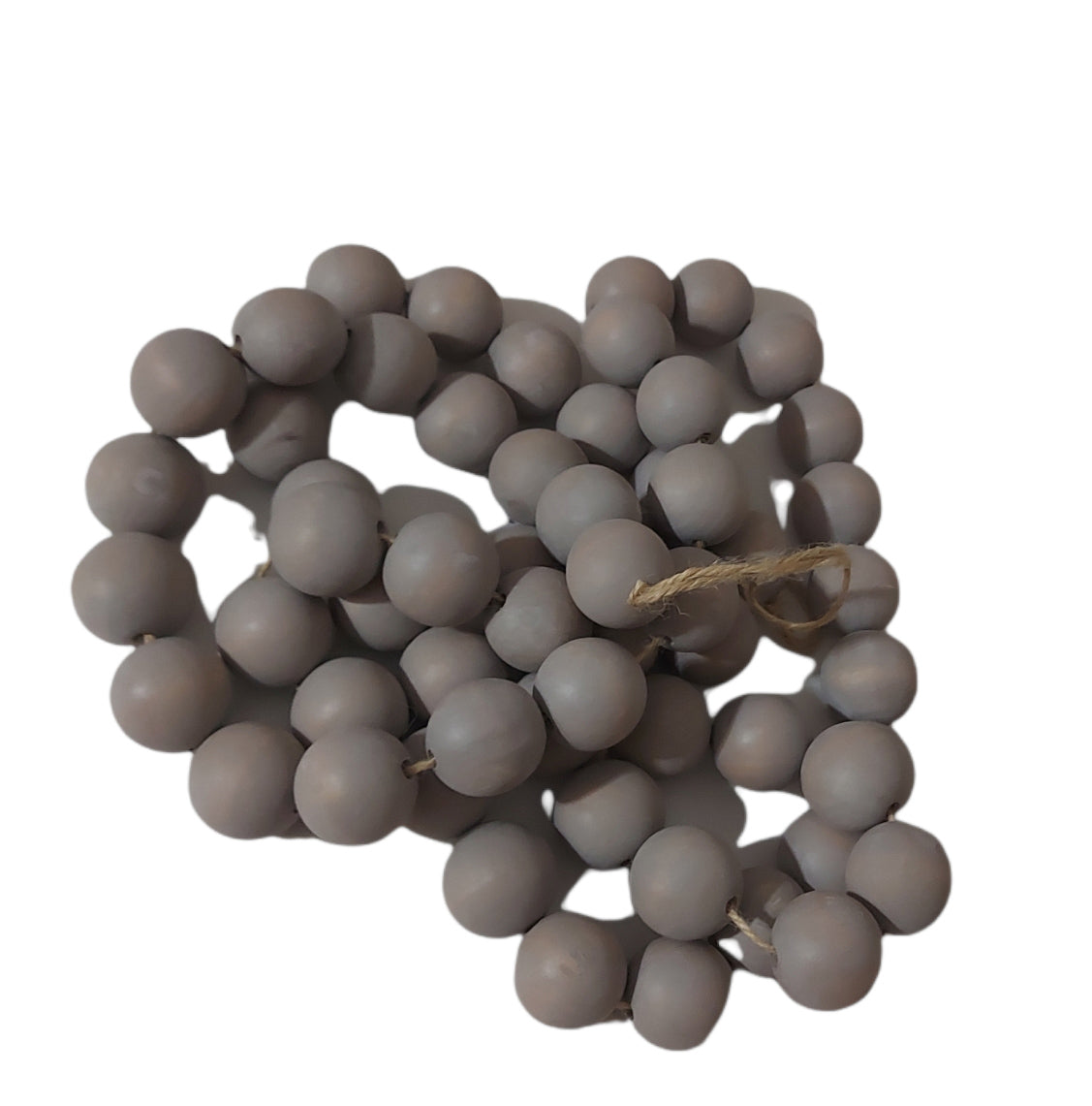 Wooden Bead Garland-Grey